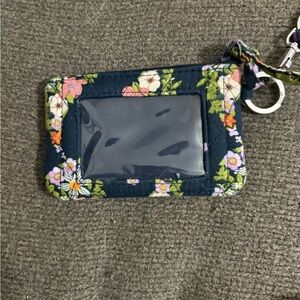 Vera Bradley Floral Key & Card Holder - Navy and Multicolor